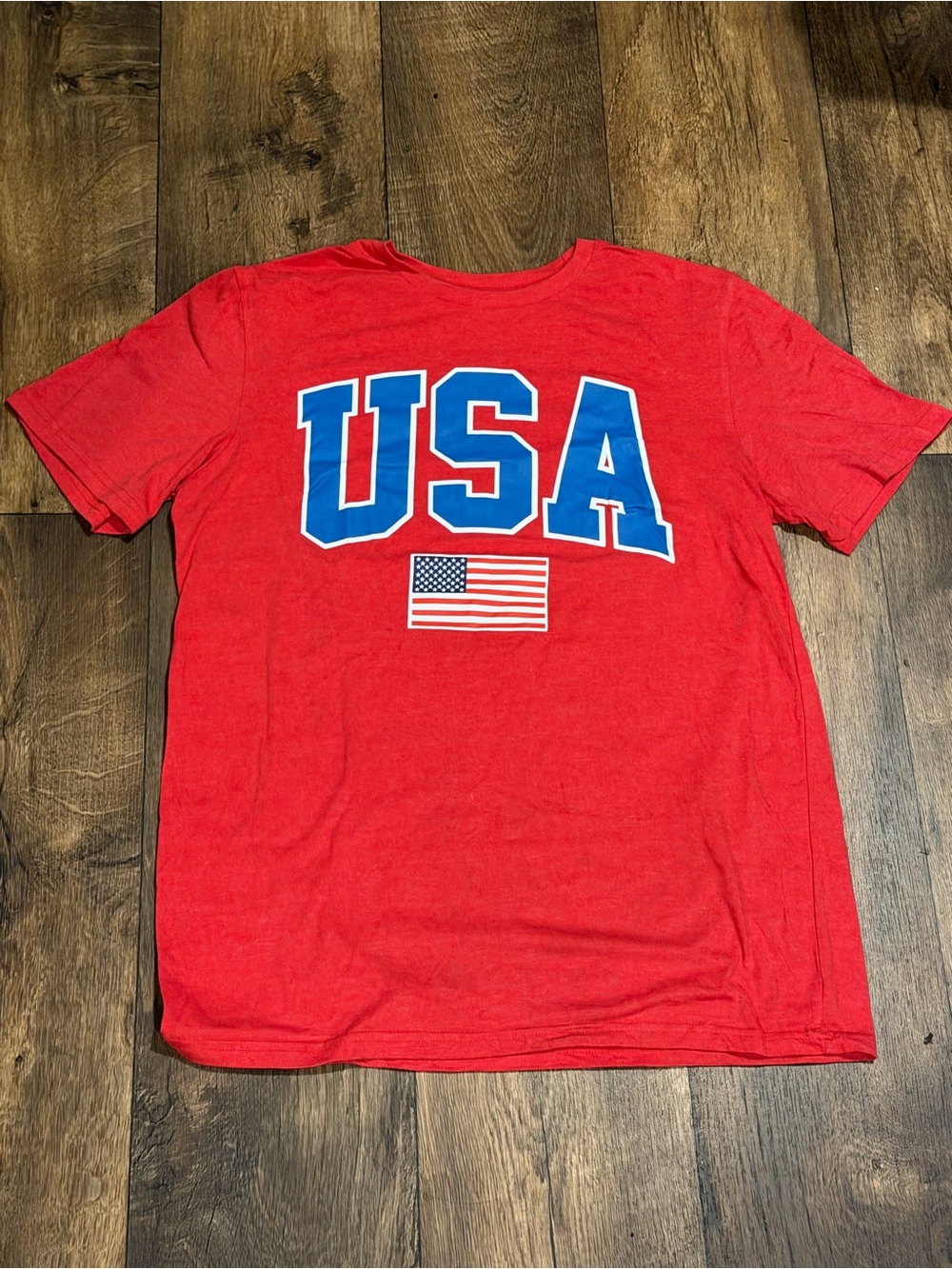 MAD Engine Red Graphic Crew Neck Tee